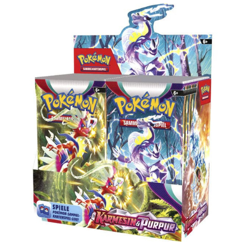 Pokémon - Karmesin & Purpur Booster Display Box - Sprache: Deutsch