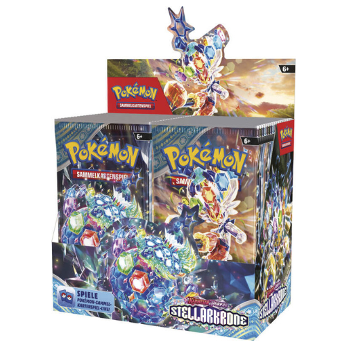 Pokémon - Karmesin & Purpur - Stellarkrone Booster Display Box - Sprache: Deutsch