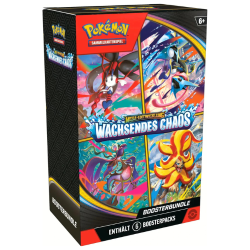Pokémon - Mega-Entwicklung - Wachsendes Chaos Boosterbundle - Sprache: Deutsch