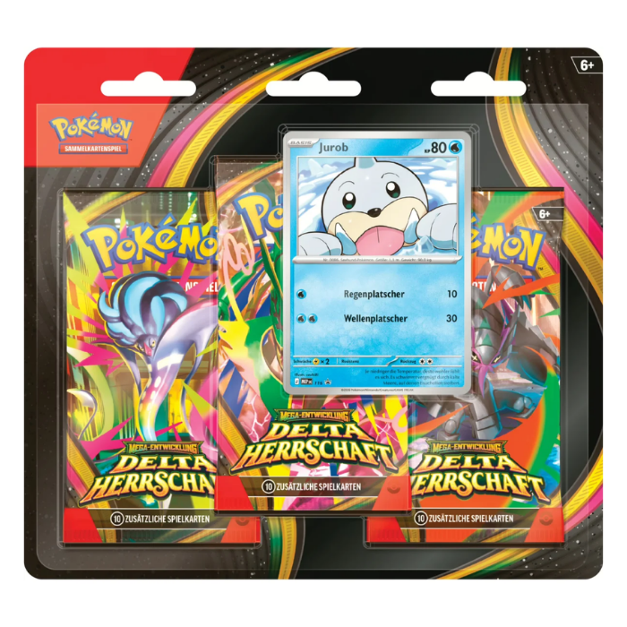Pokémon - Mega-Entwicklung - Delta Herrschaft 3-Pack Blister Jurob - Sprache: Deutsch